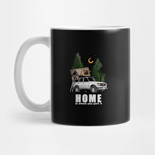 Home is where you park it Land Cruiser - White Mug